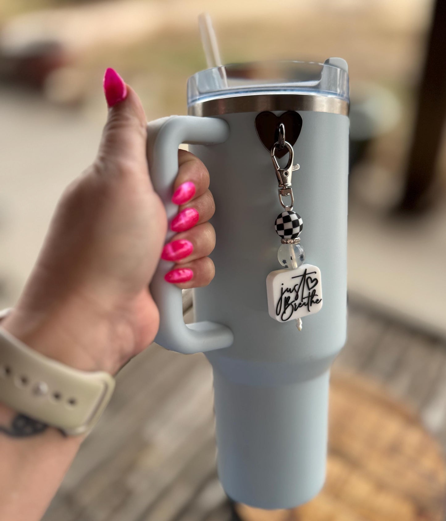 Just Breathe Keychain