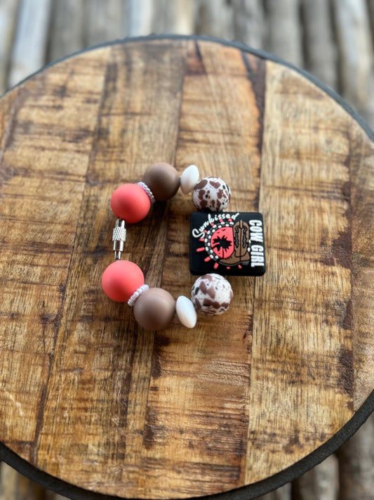 Sun-kissed Cowgirl Tumbler Handle Charm
