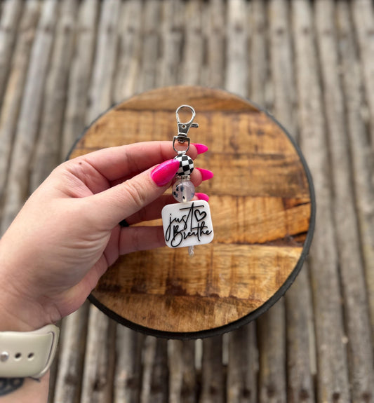 Just Breathe Keychain