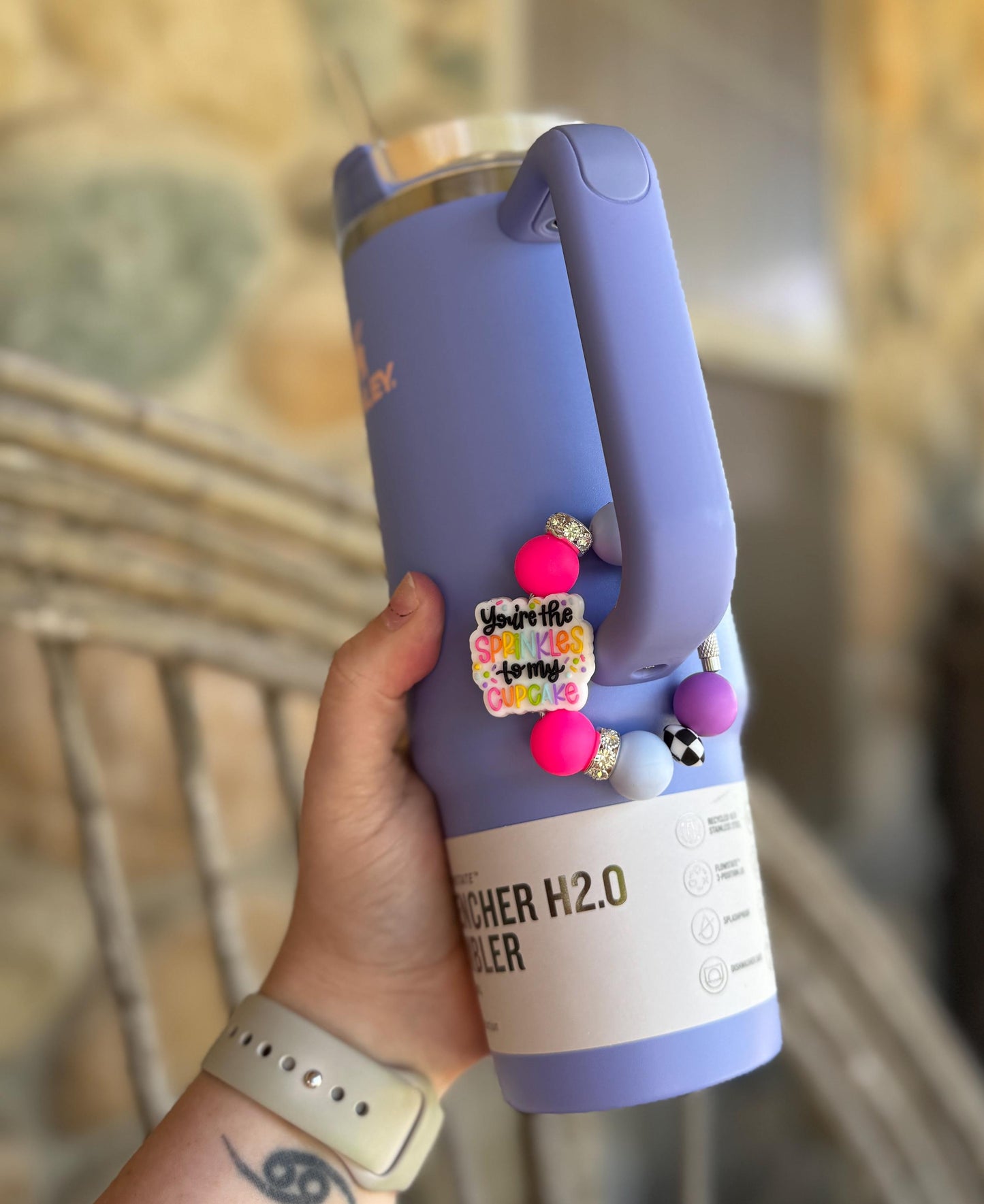 Sprinkles Tumbler Handle Charm