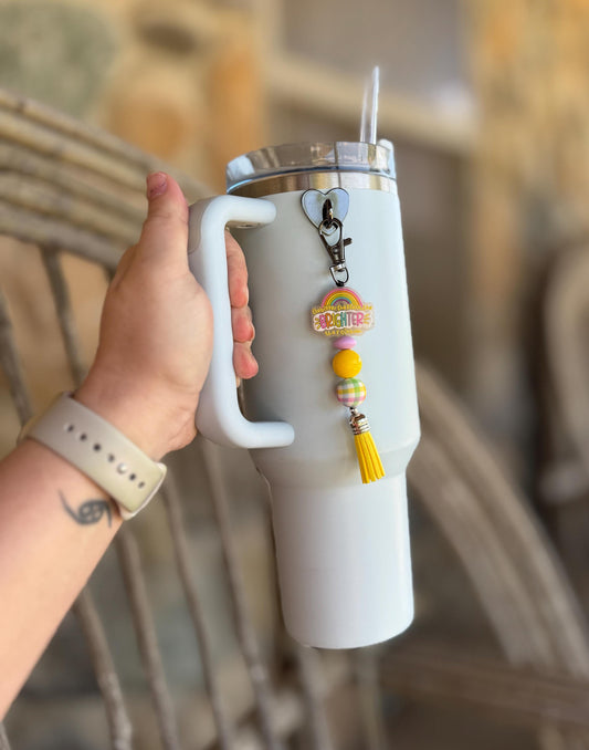 The Bigger the Storm, the Brighter The Rainbow Keychain