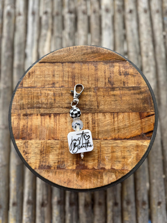 Just Breathe Keychain